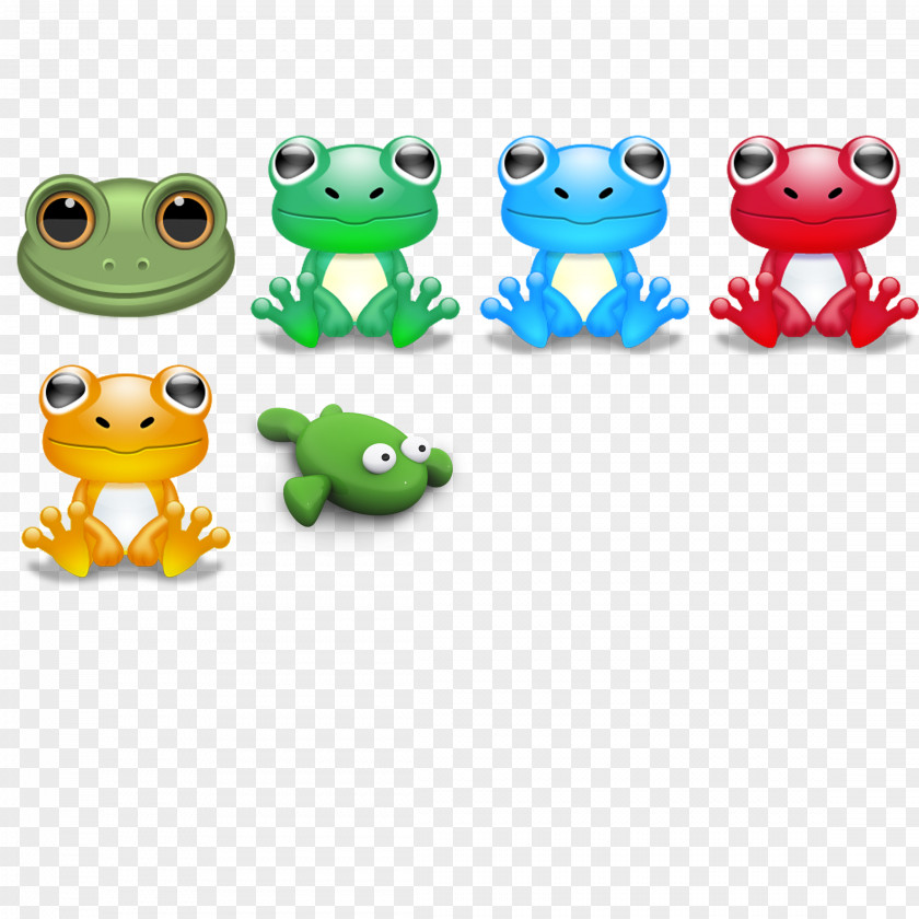 Color Frog Dog Icon PNG
