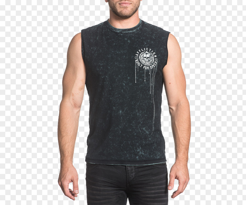 T-shirt Affliction Clothing Sleeve PNG