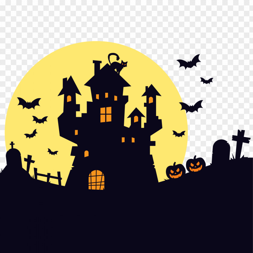 Vector Halloween Haunted House Outline Kansas Pumpkin Pie Scary Maze Prank Falling Balls Stickman PNG