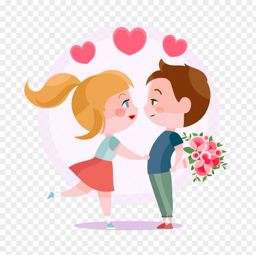 Wedding Cartoon Download Valentines Day Love Gift February 14 Couple PNG