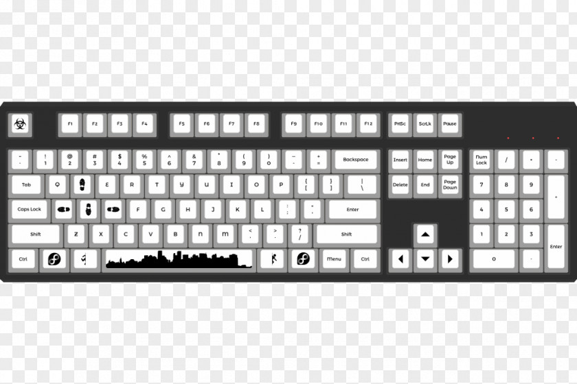 Cherry Computer Keyboard Keycap Gaming Keypad ASCII PNG