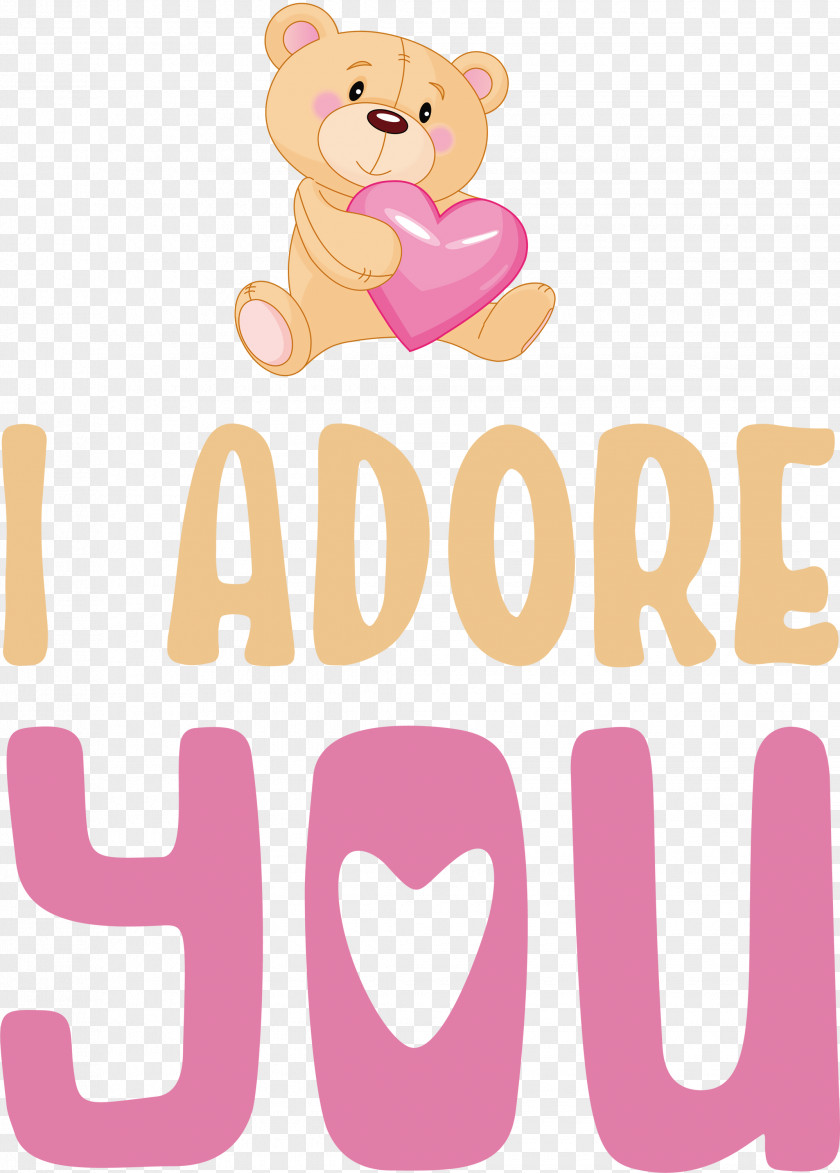 I Adore You Valentines Day Quotes Message PNG