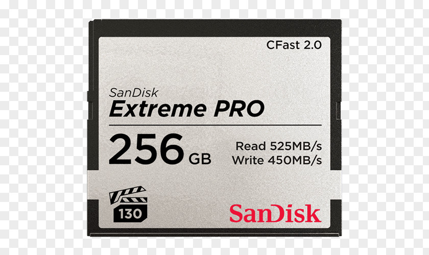 Professional Card Flash Memory Cards SanDisk Extreme PRO CFast 2.0 Solid-state Drive PNG