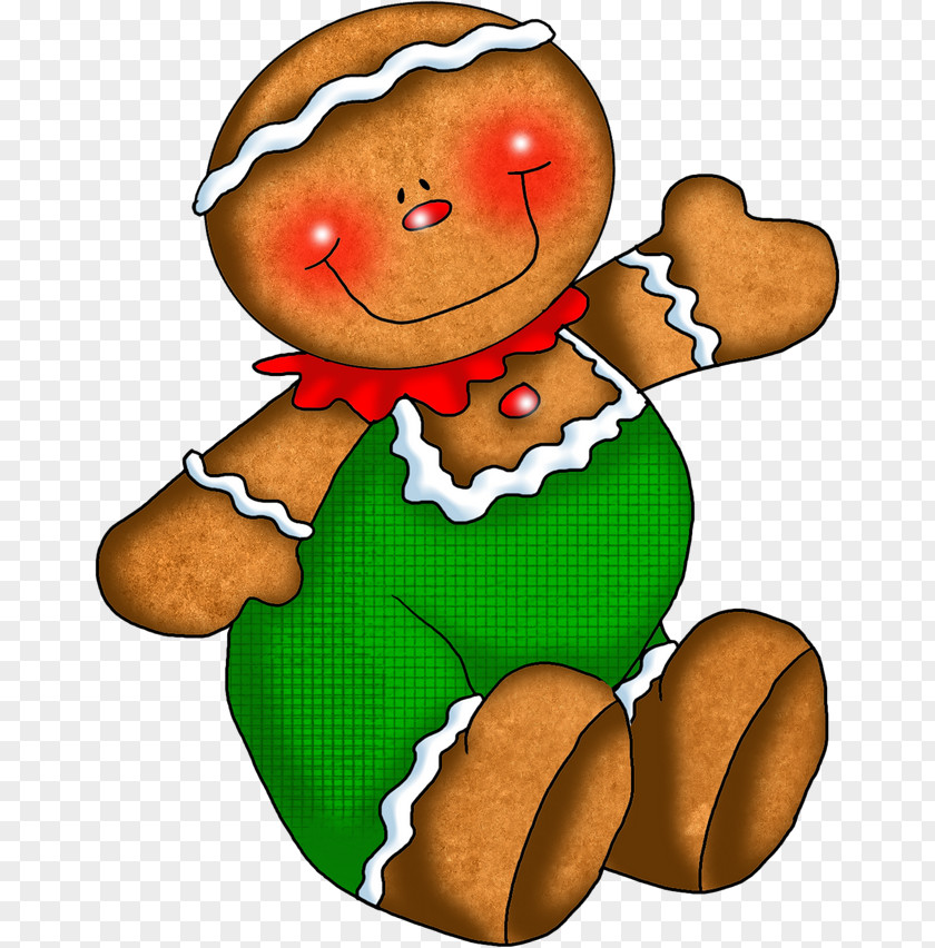 Biscuit Ginger Snap Gingerbread Man Christmas Ornament PNG