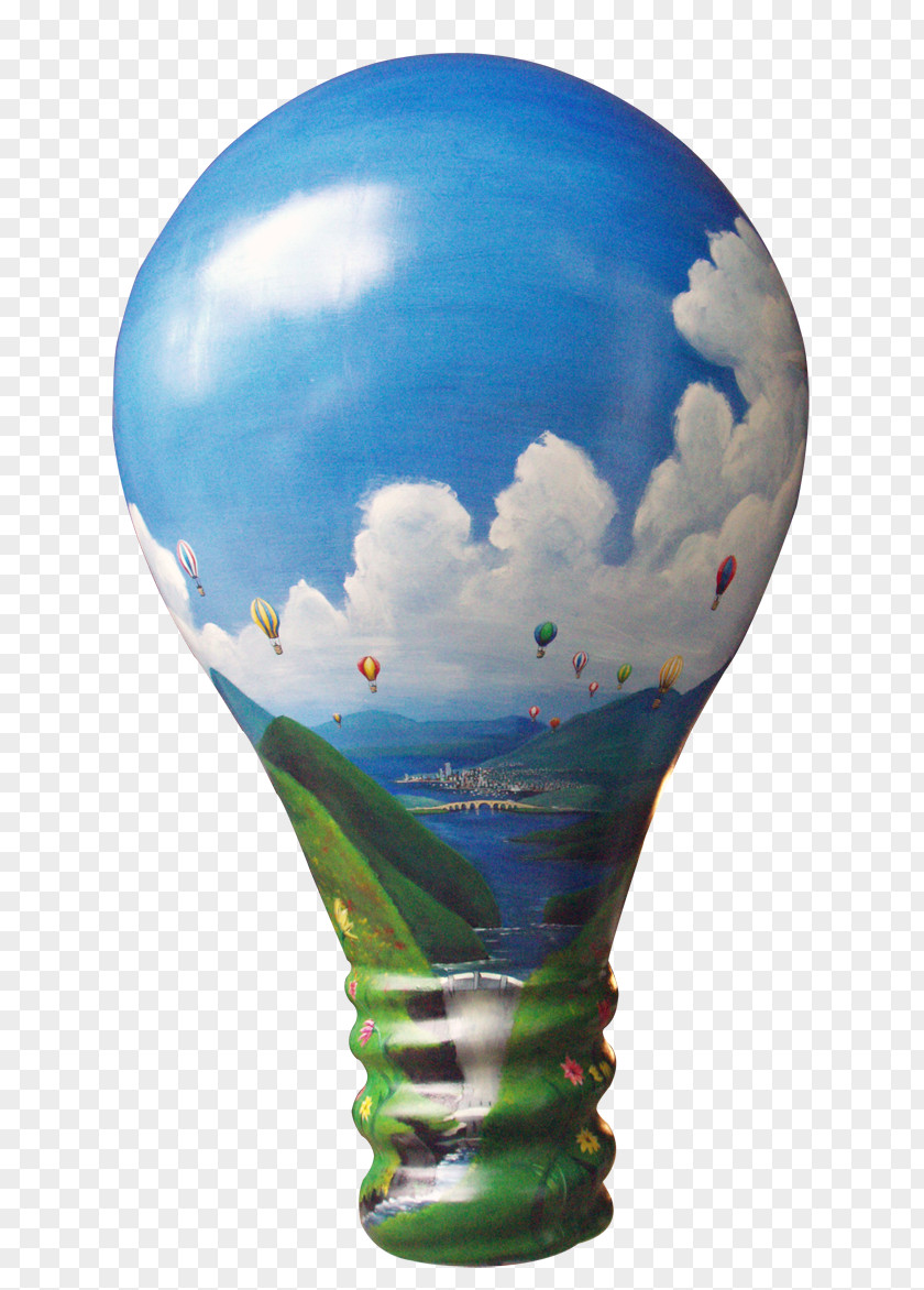 Brain Lamp Hot Air Balloon Energy Sphere PNG
