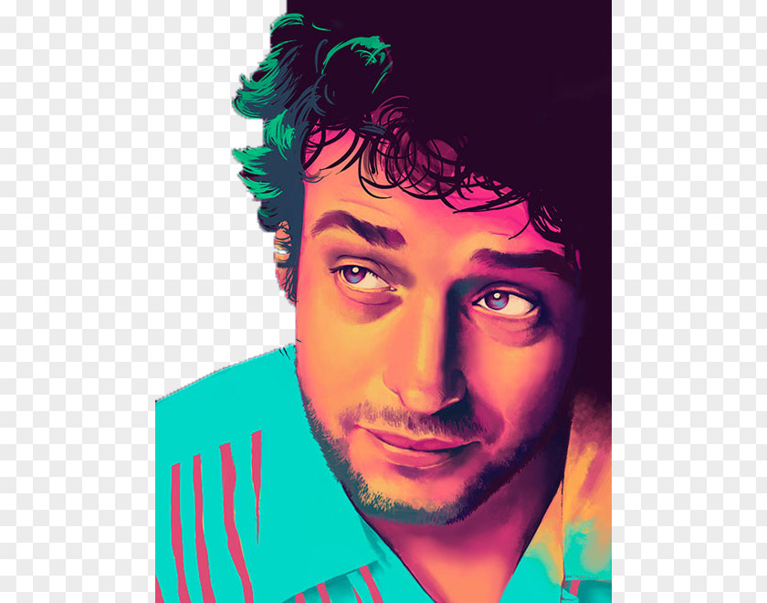 Portrait Of Pope Men Gustavo Cerati Soda Stereo Argentine Rock Illustration PNG