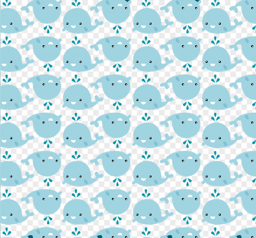 Whale Blue Background Paper Gift Wrapping Pattern PNG