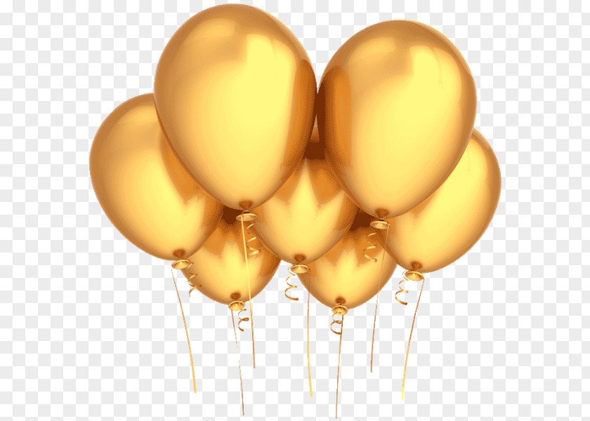 Balloon Party Gold Birthday Stock Photography PNG