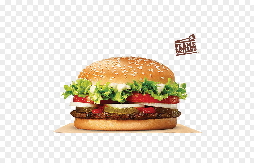 Burger King Whopper Hamburger Fast Food Chicken Sandwich Cheeseburger PNG