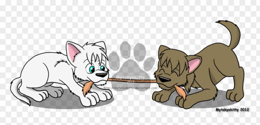 Cartoon Tug Of War Dog Drawing Clip Art PNG