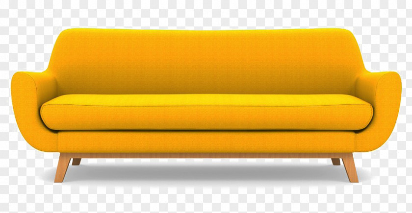 Chair Couch Sofa Bed Furniture Yellow PNG