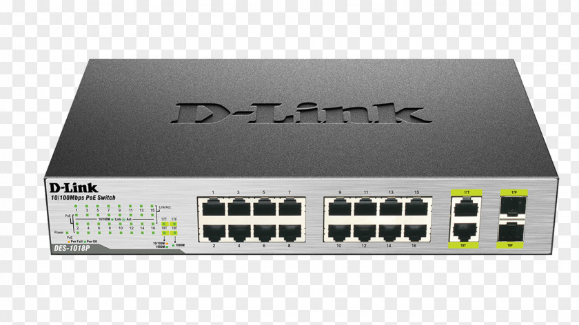 Ports Power Over Ethernet Network Switch Gigabit Fast PNG