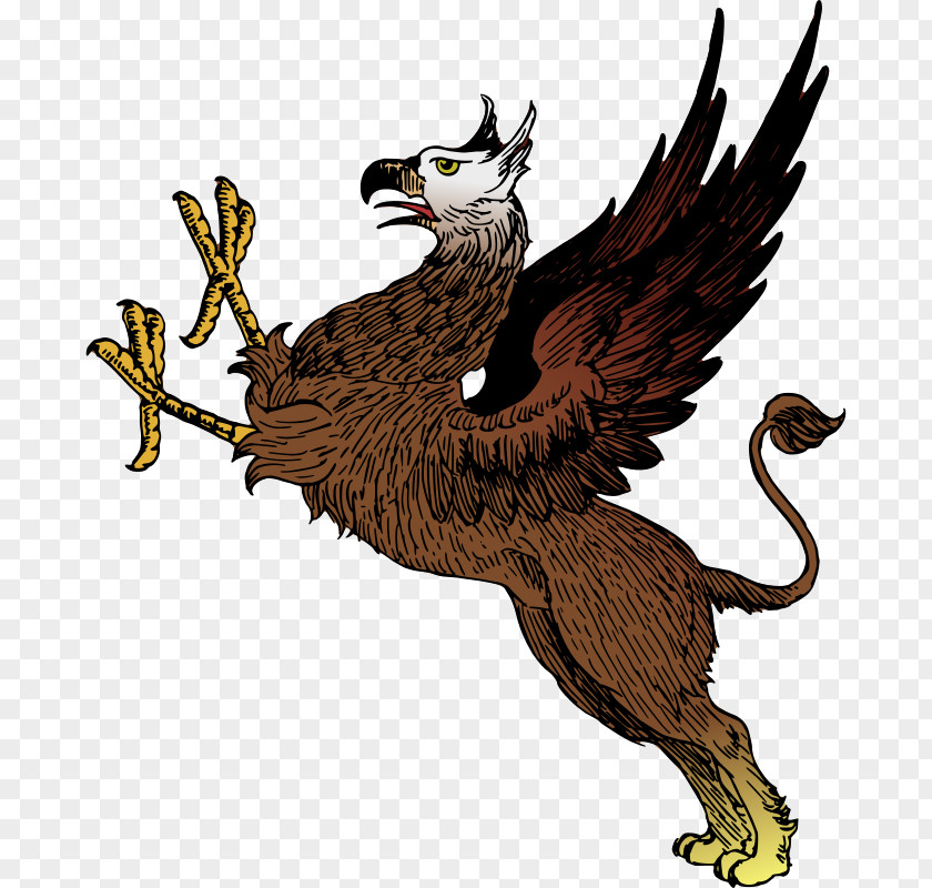 Eagle Griffin Silhouette Clip Art PNG
