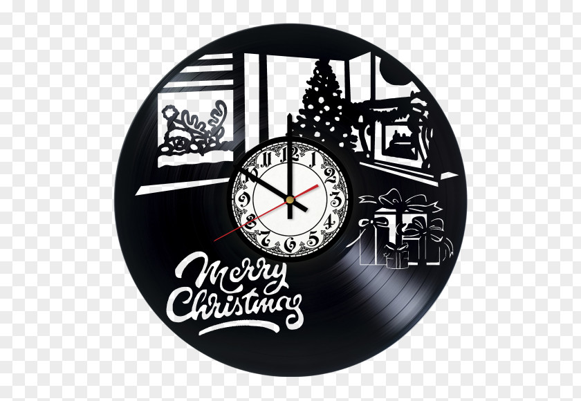 Marry Christmas Clock Nursery Wall House Decorative Arts PNG