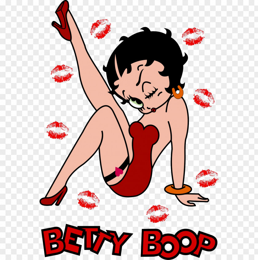 Betty Boop Character Drawing Wallpaper PNG