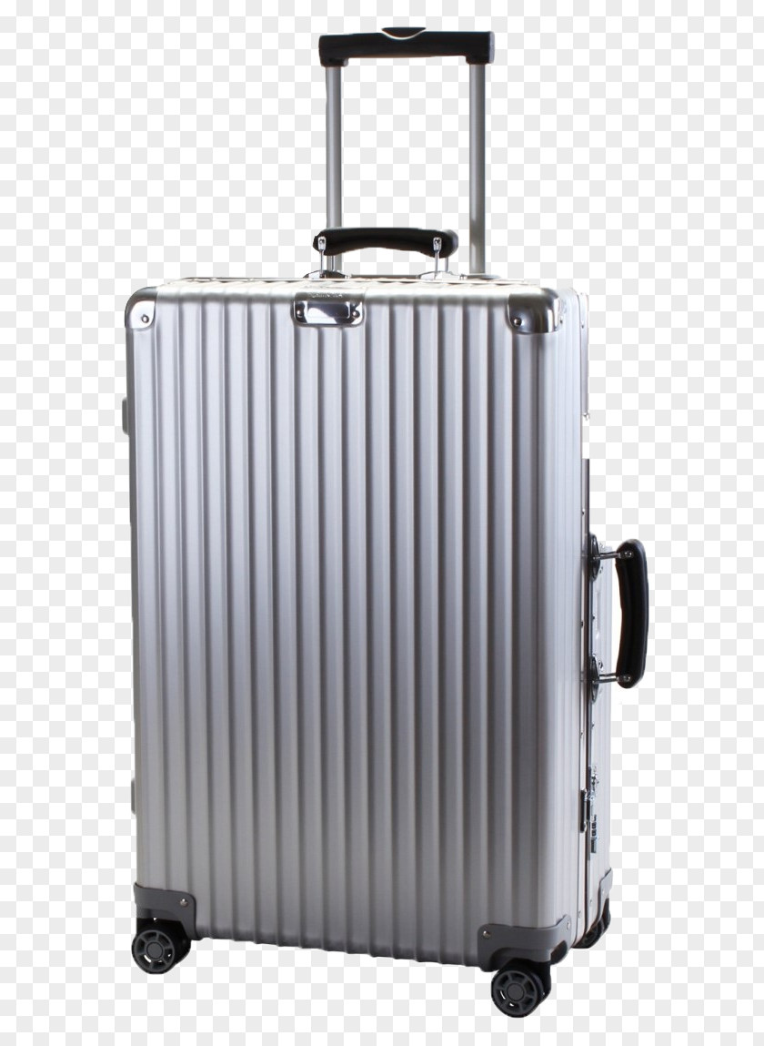 Silver Rimowa Trolley Pic Suitcase Samsonite PNG