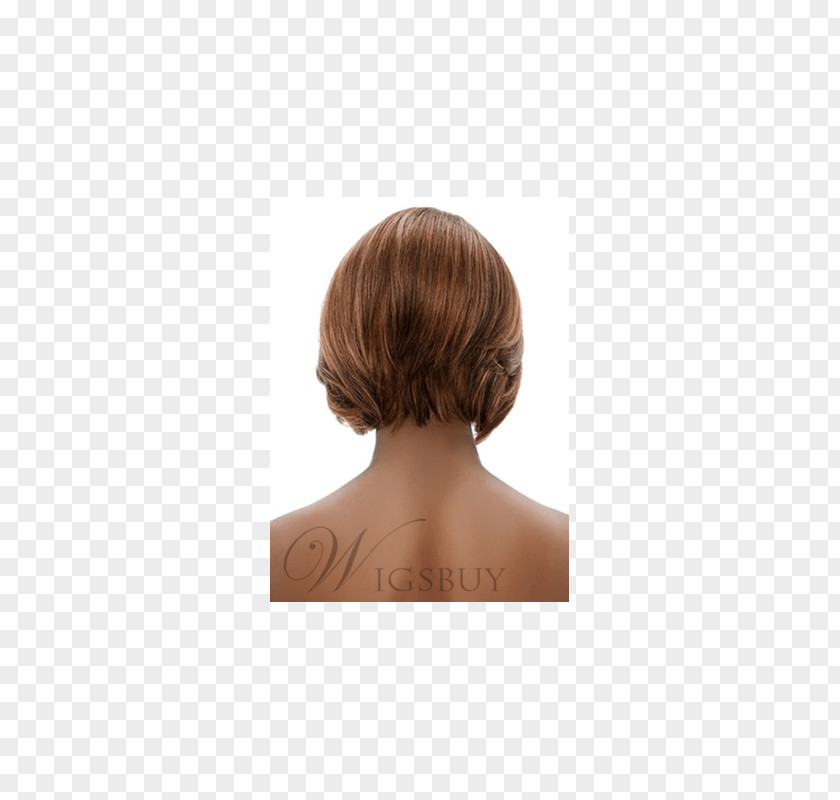 Wig Short Brown Hair Coloring Long PNG