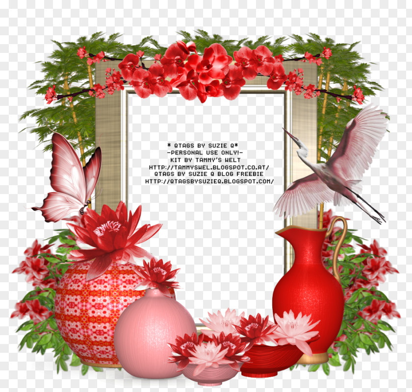 Design Christmas Ornament Floral Wreath PNG