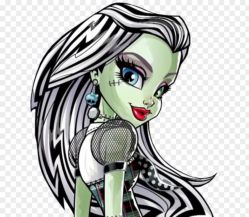 Doll Frankie Stein Monster High New Ghoul In School Basic PNG