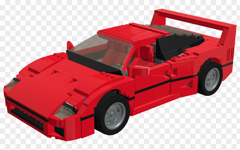 Ferrari F40 Enzo Lego Racers Model Car PNG