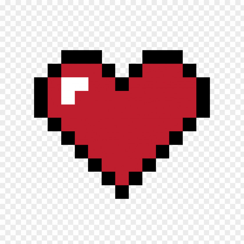 Pixel Heart Pixelation PNG