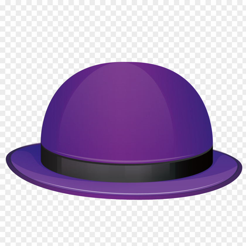 Vector Female Hat Purple PNG