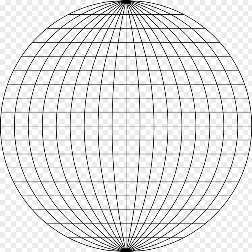 Perspective Projection Schmidt Net Map Clip Art PNG