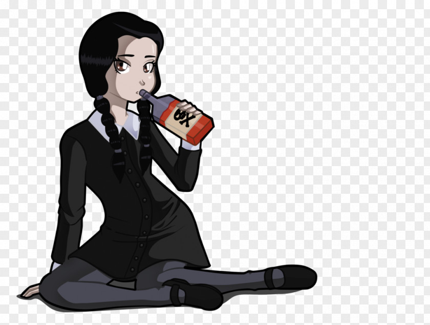 Wednesday Addams Morticia Thing Drawing PNG