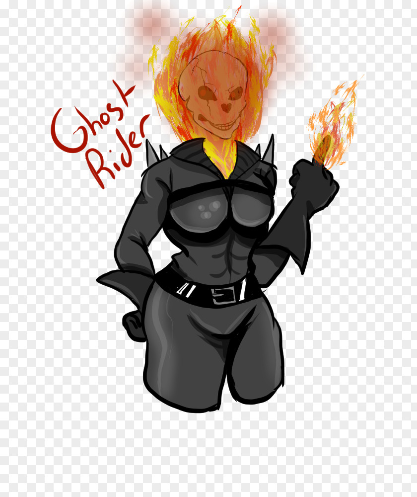 Ghost Rider Illustration Animated Cartoon Character Fiction PNG