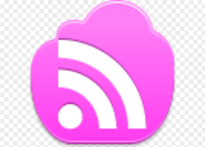 Pink Clouds Painted Symbol PNG