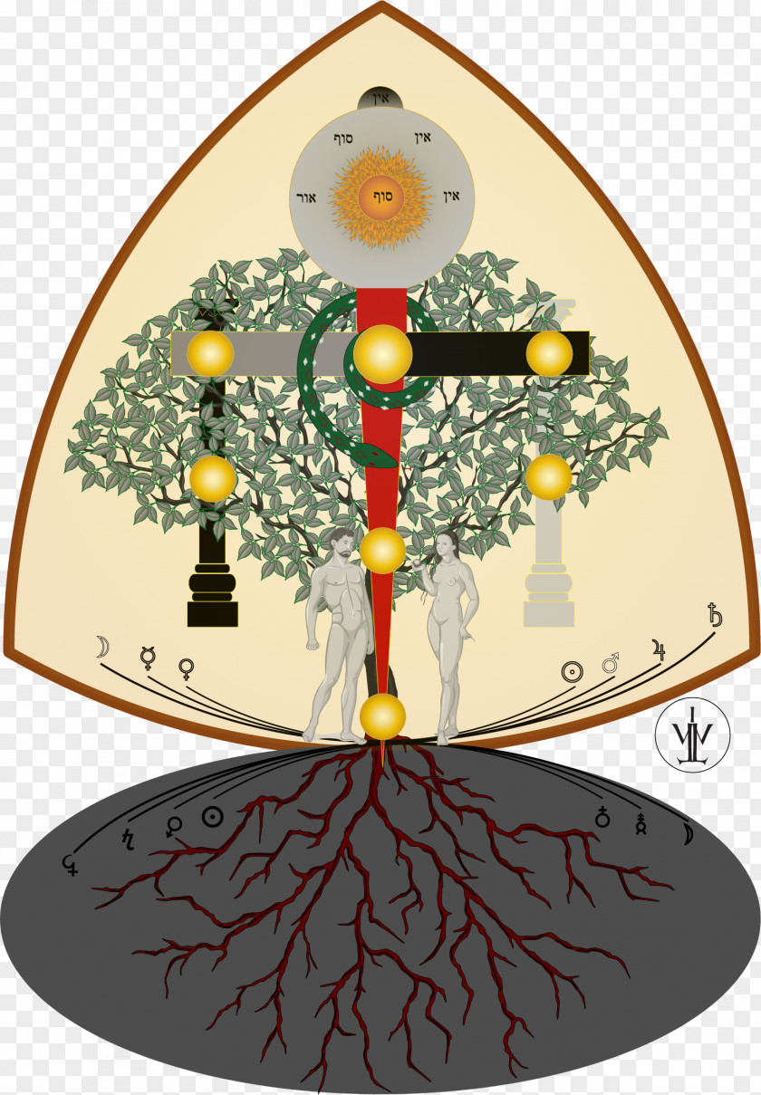 Tree Of Life Kabbalah Christmas Book PNG
