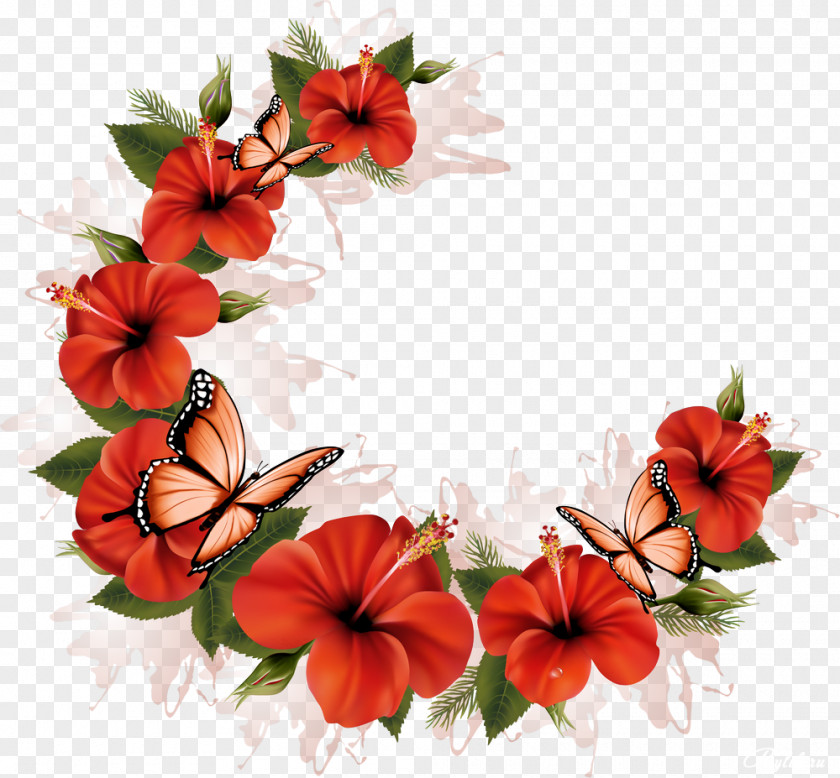 Beautiful Flowers Cut Floral Design Clip Art PNG