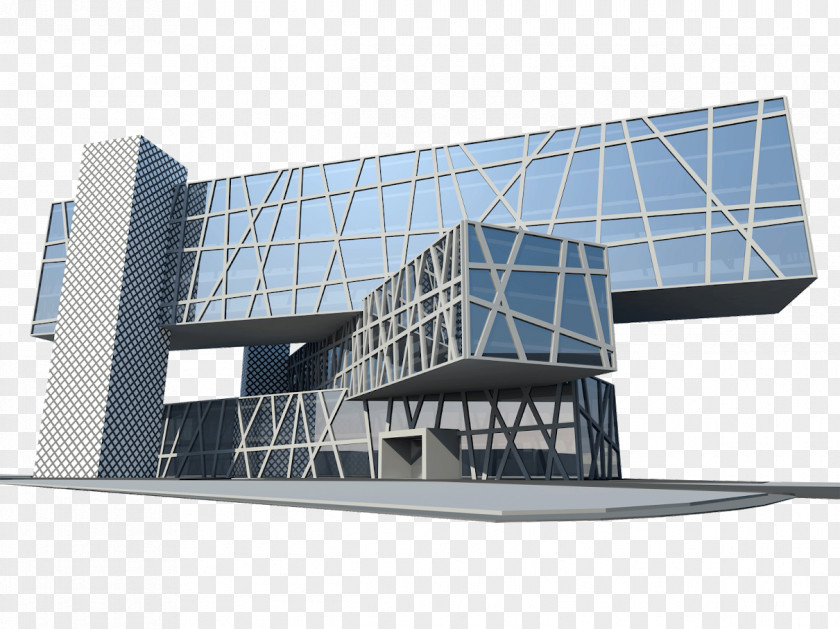 Design Modern Architecture Facade Building PNG