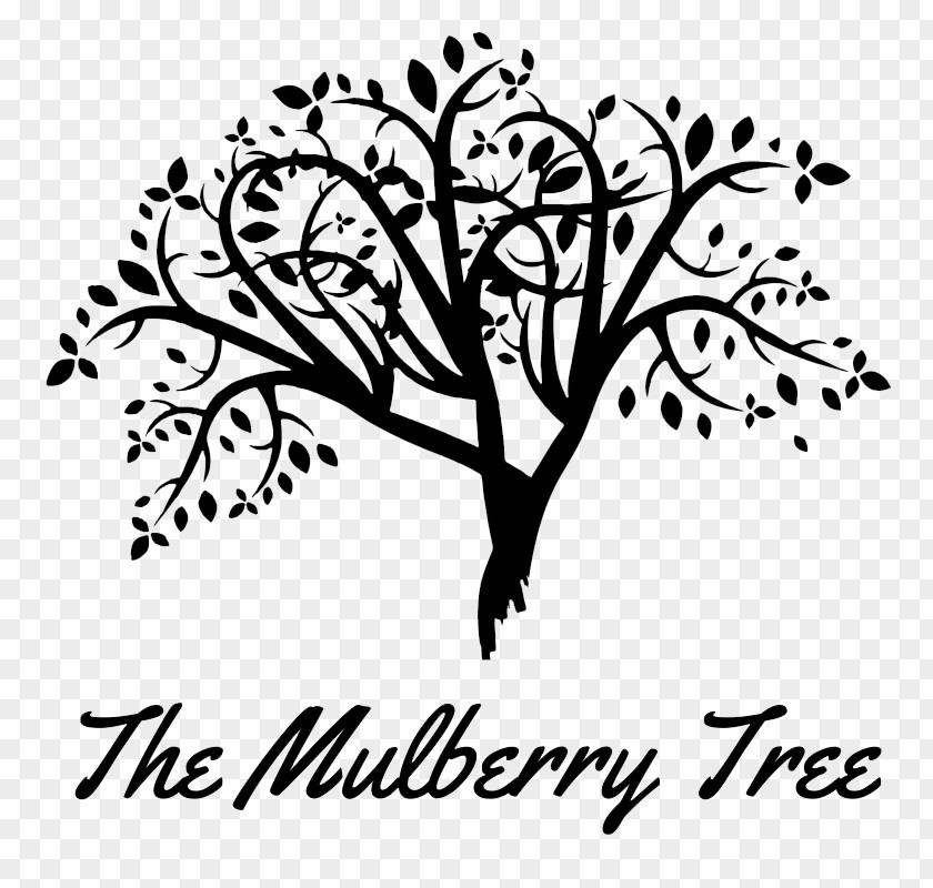 Mulberry Tree Silhouette Clip Art PNG