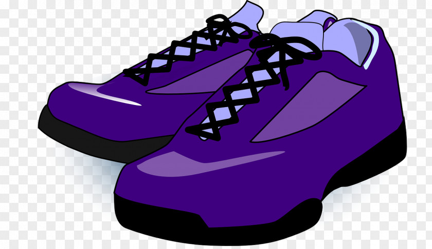 Purple Shoes Clip Art Sneakers Sports Openclipart PNG