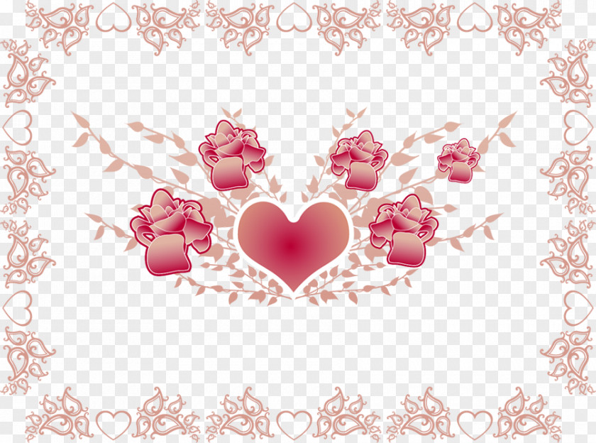 Valentine's Day Heart Flower PNG