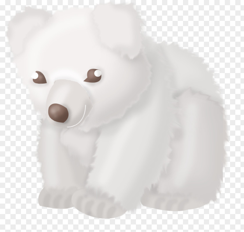 White Bear Polar Dog PNG