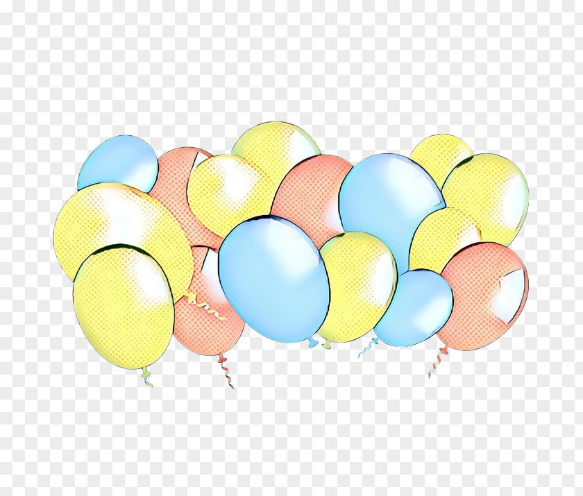 Yellow Party Supply Balloon Background PNG