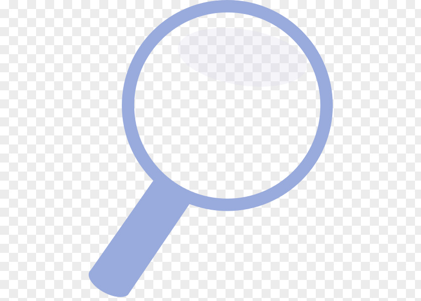 Blue Magnifying Glass Clip Art PNG