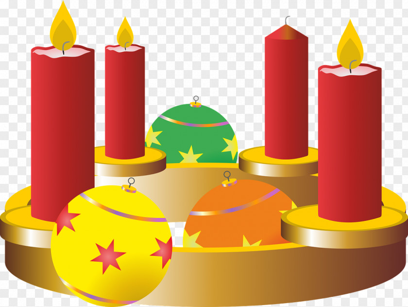 Candle Advent Wreath Christmas Clip Art PNG