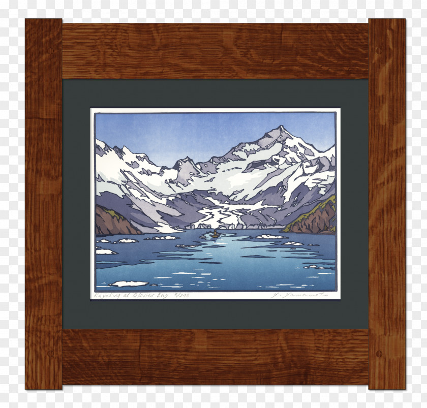 Landscapes Prints Woodblock Printing Lithography Picture Frames PNG