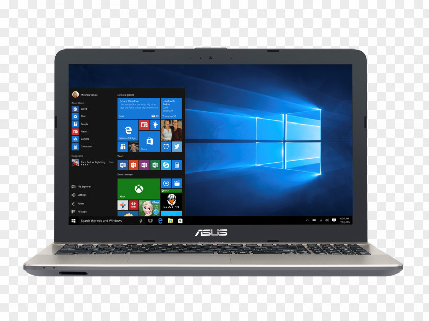 Laptop Intel Core ASUS VivoBook Max X541 PNG