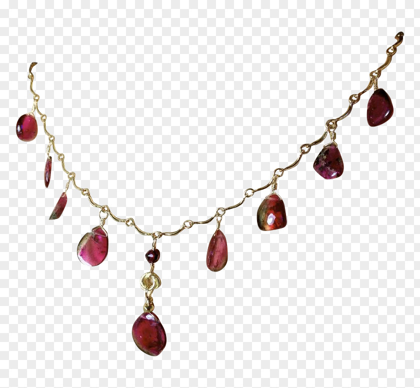 Ruby Pearl Necklace Gemstone Jewellery PNG