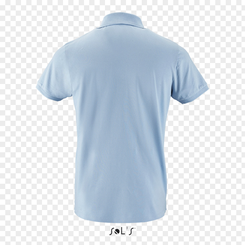 Sky Blue T-shirt Polo Shirt Collar Tennis PNG