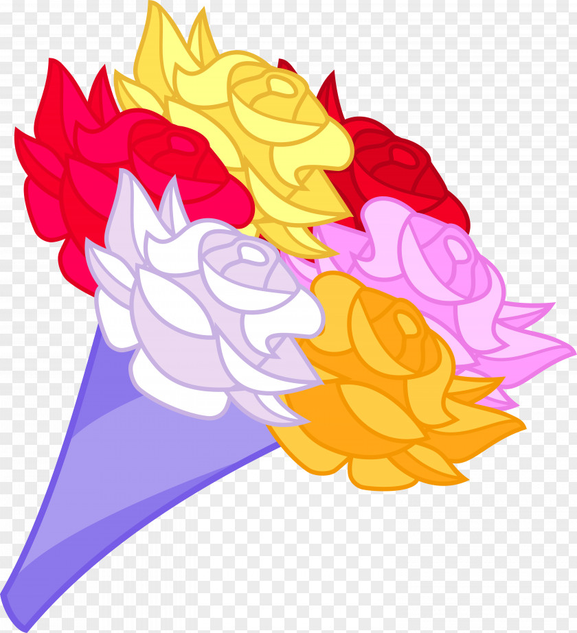 Flower Bouquet Cartoon Clip Art PNG