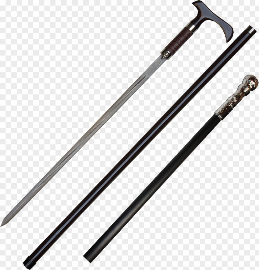 Iron Device The Woodlands Knife Swordstick Walking Stick PNG