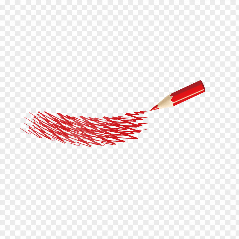 Red Pen Handwriting Pencil Painting Crayon Euclidean Vector PNG