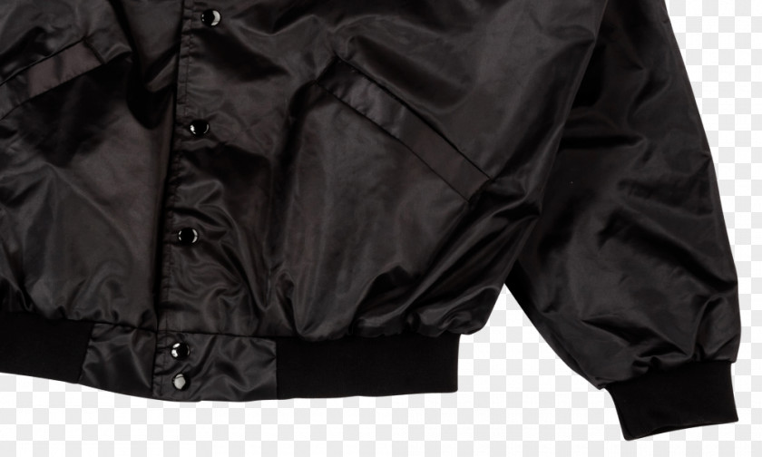Black Flight Jacket Textile Outerwear Sleeve Pocket PNG