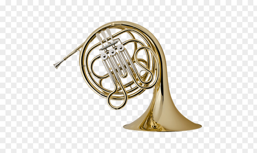 Golden Retro Trumpet French Horn Trombone Musical Instrument Brass Orchestra PNG