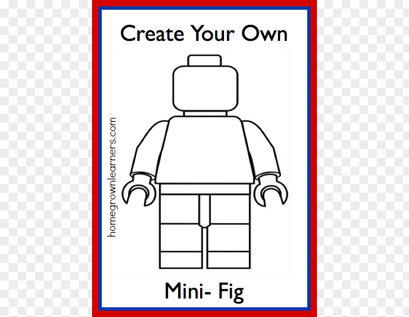 Lego Person Outline House Minifigures Ideas PNG